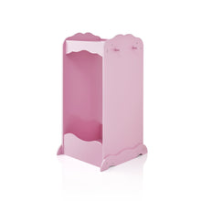 Load image into Gallery viewer, New guidecraft dress up cubby center pink costumes accessoires storage shelf and rack with mirror for little girls and boys toddlers wooden wardrobe closet