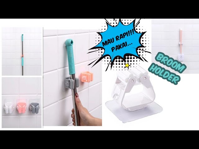 Mau Rapi!!! Pakai Broom Holder/Gantungan Sapu, Sikat Dll