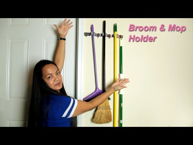 Heavy Duty Mop & Broom Holder Amazon Link: ...