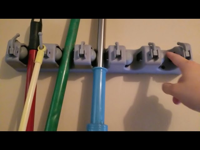 Great for indoor or outdoor use to organize your mops, brooms, rakes, etc