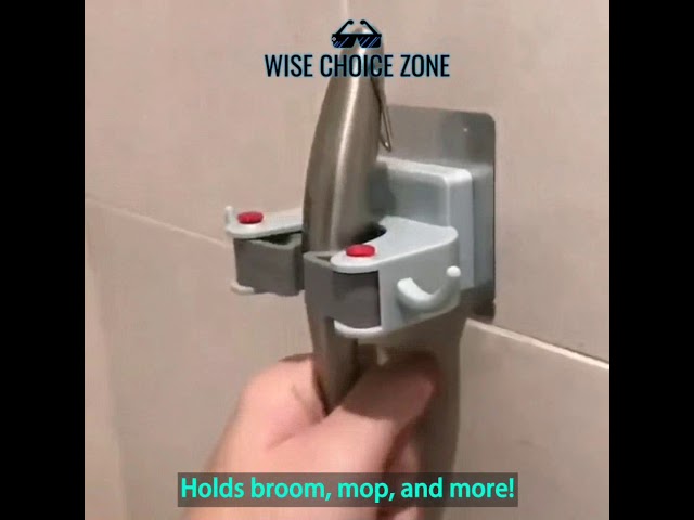 3 Pieces Wall Mounted Multi-functional Mop and Broom Holder by WiseChoice Zone (1 year ago)