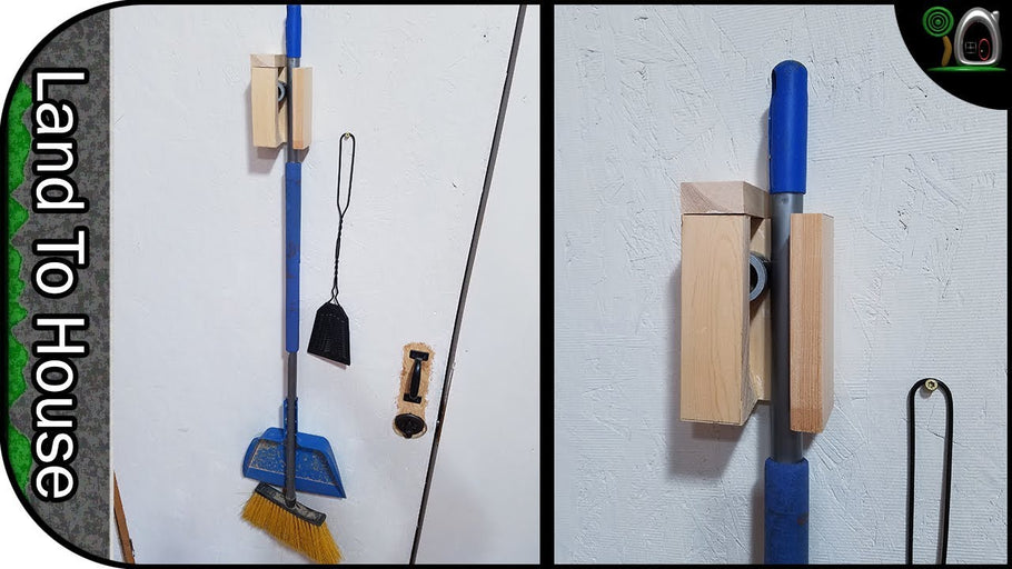 Building a Broom Holder for the shop - Vlog 140 by Land to House (2 years ago)