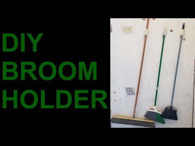 The best damn DIY PVC Broom Rack Organizer Holder thing-a-mah-jig you've ever seen