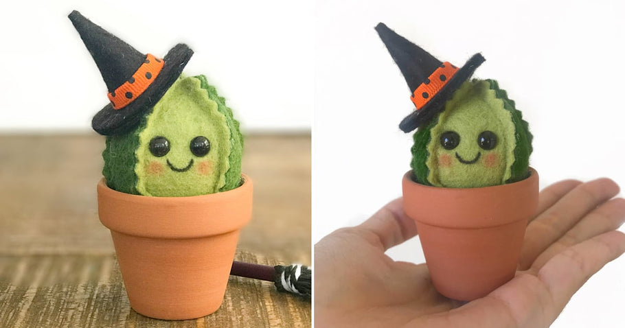 This Tiny Felt Witch Cactus Is the Most Innocent Halloween Decoration, and I Need It