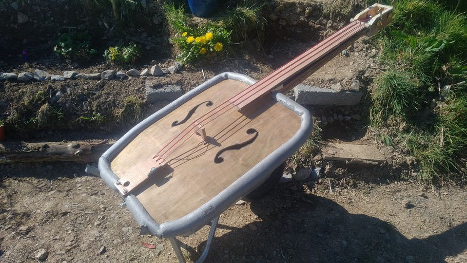 Wheelbarrow Bass Drives a Sound Garden
