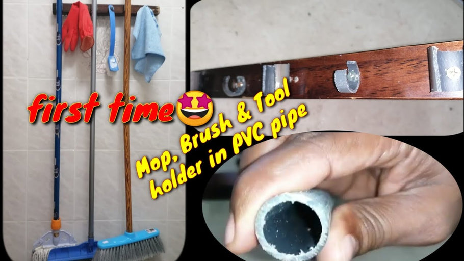 Broom and Mop Holder Using PVC Pipe 2020/Easy and Simple Method/Zayan's vlog by Zayan's vlog (6 months ago)