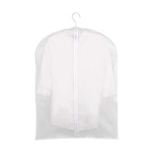 Load image into Gallery viewer, Results monojoy garment bags for storage moth proof hanging clear clothes organizer with zipper dust covers closet translucent wardrobe suit coat peva thicken 5 pack 3medium 2small