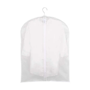 Results monojoy garment bags for storage moth proof hanging clear clothes organizer with zipper dust covers closet translucent wardrobe suit coat peva thicken 5 pack 3medium 2small
