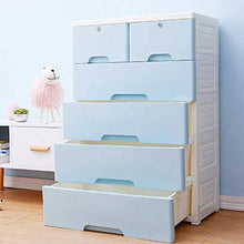 Load image into Gallery viewer, Discover the nafenai 5 drawer kids storage cabinet home storage drawers with lock wheel plastic bedroom storage bin closet kids toy box clothes storage cabinet