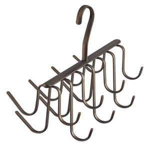 Amazon best interdesign axis closet storage organizer rack for ties belts large bronze
