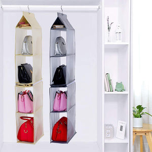 Select nice keepjoy detachable hanging handbag organizer purse bag collection storage holder wardrobe closet space saving organizers system pack of 2 grey