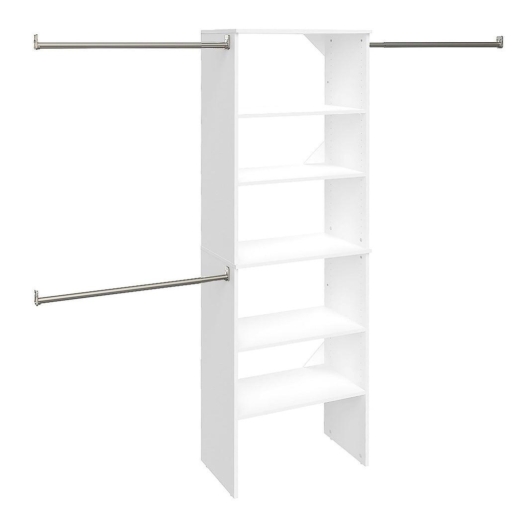 Get closetmaid 24869 suitesymphony 25 inch starter tower kit pure white