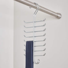 Load image into Gallery viewer, Buy interdesign classico vertical closet organizer rack for ties belts chrome 06560