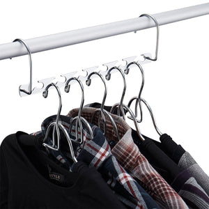 Online shopping doiown space saving hangers 4 pack closet organizer hanger stainless steel clothing hangers 4 pack