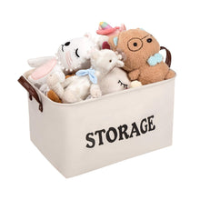Load image into Gallery viewer, Cheap shinytime storage baskets bins large organizer toy laundry storage basket for kids pets home living room closet beige 2pcs
