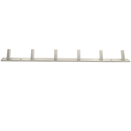 Top webi 2 set v sus 304 modern 6 hook hat bath towel coat hooks robe garment rack hanger rail holder screw wall mount closet clothing bathroom garage home storage organization brushed nickel v yzg06 2