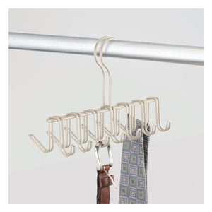 Shop for mdesign over the rod closet rack hanger for ties belts scarves pack of 2 satin