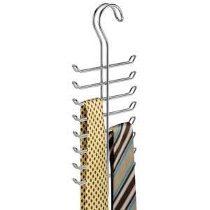 Best interdesign classico vertical closet organizer rack for ties belts chrome 06560