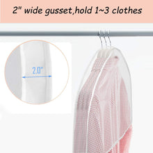 Load image into Gallery viewer, Purchase keegh garment shoulder covers bagset of 12 breathable closet suit organizer prevent clothes shoulder from dust 2 gusset hold more coats jackets dress