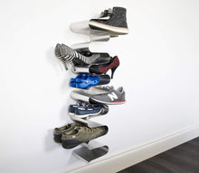 Load image into Gallery viewer, Latest j me nest wall shoe rack shoe organizer keeps shoes boots sneakers and sandals off the floor a great wall mounted shoe storage solution for your entryway or closet