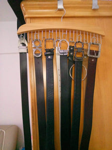 Budget ohuhu belt hanger 24 belt racks hardwood homeware closet accessories organizers 2 pack