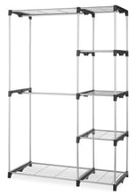 Load image into Gallery viewer, Budget whitmor double rod freestanding closet heavy duty storage organizer