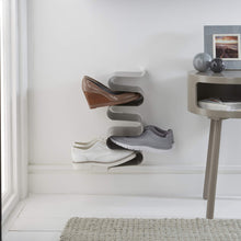 Load image into Gallery viewer, New j me nest wall shoe rack shoe organizer keeps shoes boots sneakers and sandals off the floor a great wall mounted shoe storage solution for your entryway or closet
