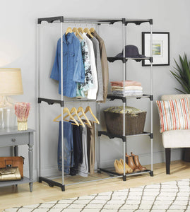 Discover the whitmor double rod freestanding closet heavy duty storage organizer
