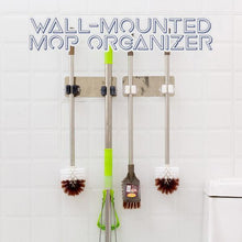 Load image into Gallery viewer, Wall Mounted Mop Organizer